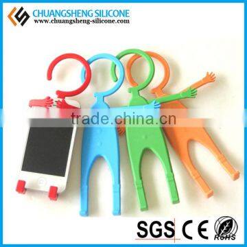 Human shape silicone phone holder