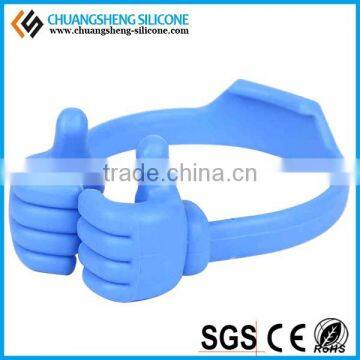 Thumbs shape Silicone Cell Phone Stander, tablet holder, silicone gift