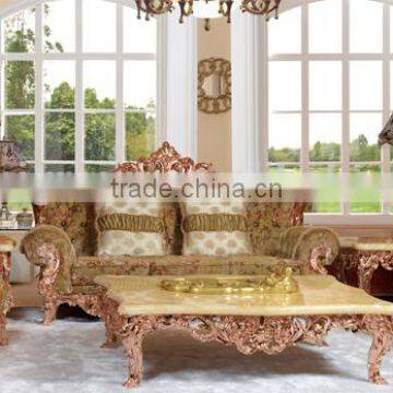 Luxury bronze carving sofa furniture for home hotel