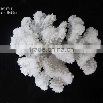 Resin decorative artificial white coral for aquarium