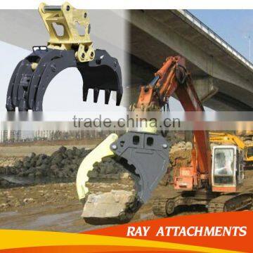 excavator machine hydraulic hammer grab