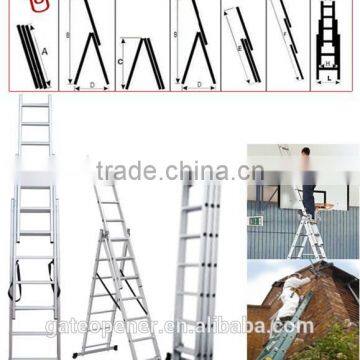 Aluminum Folding Scaffold Multi-Purpose Ladder 12.5-Feet / 350 lb photo-2