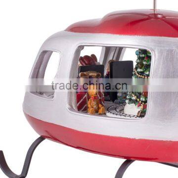 Dongguan Toys Christmas Helicopter Figurine - Lights Up and Rotates - Plays Various Classic Christmas Songs photo-5