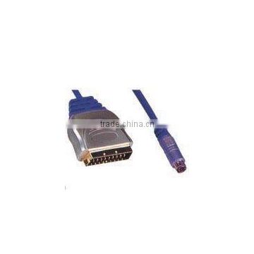 Nickel-plated Scart cable VK30454