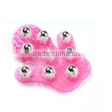 hand-hold bath massager,palm hand massager/Gloves palm shape rotating balls body massager