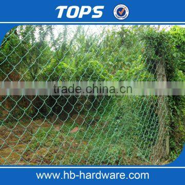 pvc residential chain link fence/chain link wire mesh/pvc coated chain link mesh
