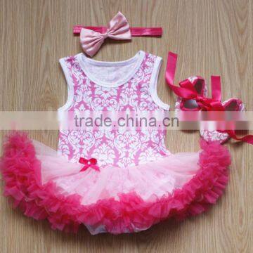 Baby Girl Clothes Ruffle Tutu Pettiskirt 3 Sets /baby Girl Tutu Dress photo-3