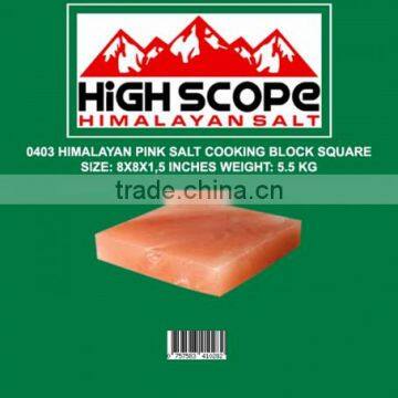 HIMALAYAN PINK SALT COOKING BLOCK SIZE 8X8X1.5 INCHES