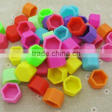 19mm Car Silicone Wheel Lug Nut Bolt Cover Tyre Screw Cap Black