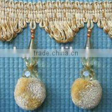 Pom Pom Trim with Beads