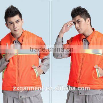 2017 OEM reflective tape vest industrial uniforms waistcoat