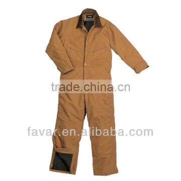 Winter man's 100%cotton oxford warm workable workwear heavy coverall