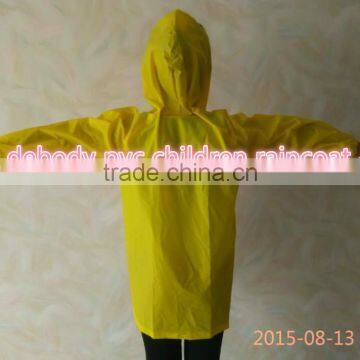 Yellow Duck Cartoon Children PVC Raincoat photo-3