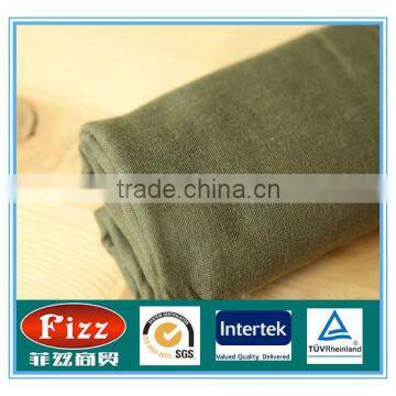 hot and best sell 100%cotton green colour army green fabric for clothing