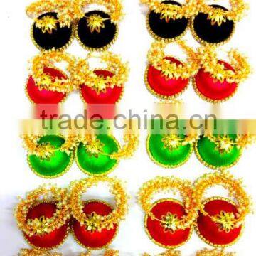 Stylish Handmade Silk Thread Jhumkas Earrings,Indian Fashion Jhumka Earrings,factory Direct Fashion Jewelry photo-3