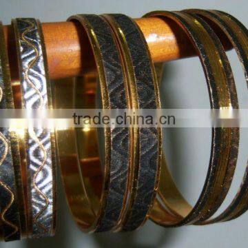 LASER CUT 2 TONE BRACELET BANGLES