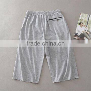 Middle-aged Summer Thin Plus Size Loose Fertilizer 3/4 Long Straight Leisure Trousers Dad 100% Cotton Pants photo-3