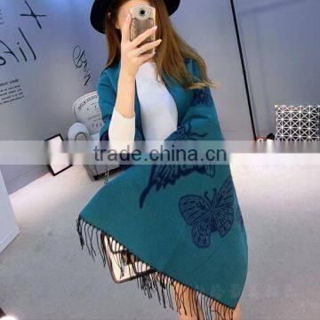 top-selling fashion betterfly cashmere knitted winter wraps and shawls