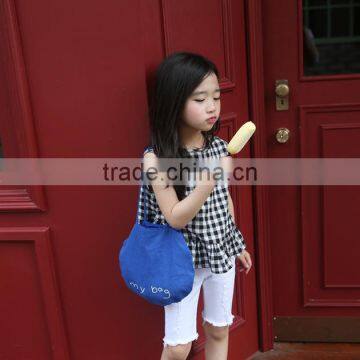 S17355A Hot Selling Latest Fashion Children Plaid Blouse Design photo-2