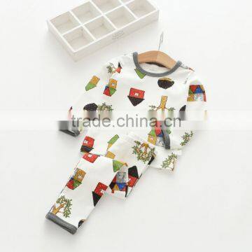 S15846A Children's Cartoon Animal Pajamas Flannel for Boys Girls Pajamas photo-2