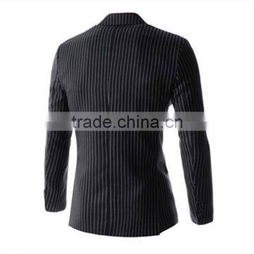 1 pc Hot Sale Good Quality 4 Size for Choice Slim Fit Striped Long Sleeve V Neck Slim Fit Men Blazer photo-4