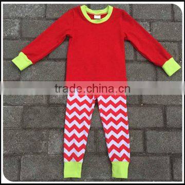 Holiday Fall Winter Unisex Toddler Baby Kids Pajamas Set Girl Sleeping Clothing Set Baby Chevron Pajamas Outfits photo-2