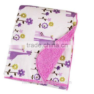High Quality Coral Fleece Animal Design Baby Blanket photo-4