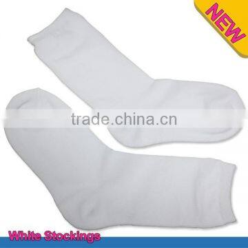 New boy's stockings 4 pairs/pack in solid white cotton stockings teenages sports stockings