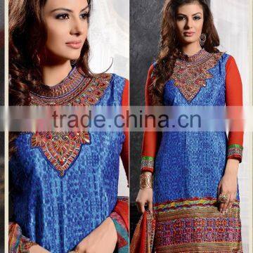 Glamour Beauty Designer Semi Stitch Salwar Kameez Collections photo-6
