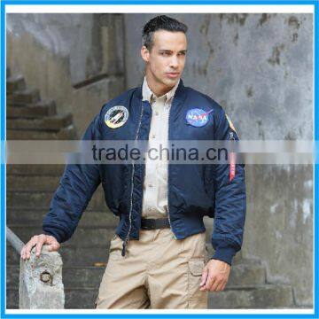 FREE Shipping Apollo ASTRONAUT SHUTTLE pilot nasa flying air force army military ma1 ma-1 flight mens bomber jacket wholesale