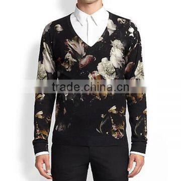 Latest Sweater Flower Full Print Designs for Men photo-2