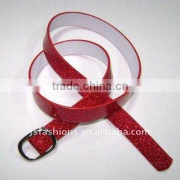 fashion lady red decorative beads belt