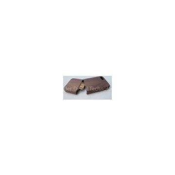 Shockproof Walnut Wood Iphone 5 Protective Cases With Smooth Felt