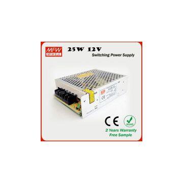 25w power supply 12V 2A led driver with CE ROHS certificates