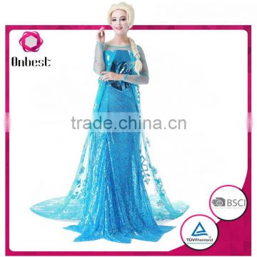 New style frozen princess anna dress wholesale cosplay dress new style dress for adults