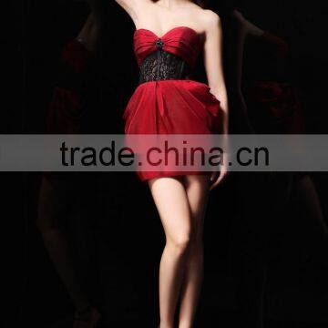 New Fashion 2017Sexy Sheath Strapless Sleeveless Short Women Evening Dresses Star Same Gown ED75 photo-3