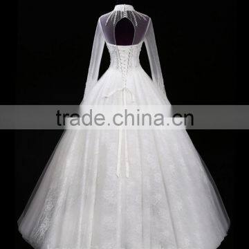 2017 Sweetheart Mermaid Lace Mermaid Color Wedding Dress Bridal for Bride High Neck Bridal Dress F11401 photo-5