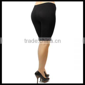 Seamless Solid Stretch Shorts Spandex Leggings Yoga Biker Exercise Black Color photo-3