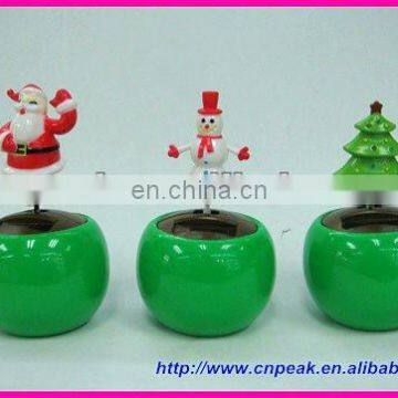 3 styles in x-mas designs solar flip flap toys