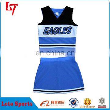 Cheap fully dye sublimation custom cheerleading uniforms/ Cheerleader costume with OEM