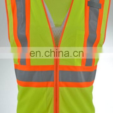 Economy High visibility long sleeve shirt with polo fabric