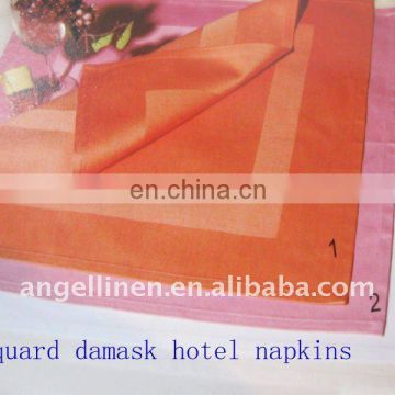 100% cotton jacquard hotel napkins