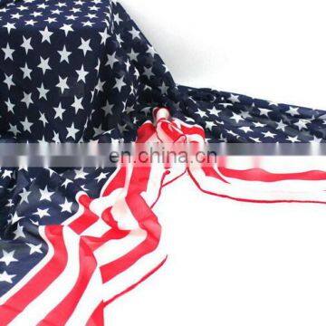 America Flag Bow Knot Yarn Scarf Floral Poncho Scarves photo-2
