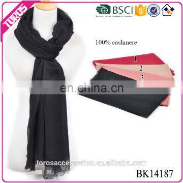 TOROS Wholesale Black Cashmere Scarf