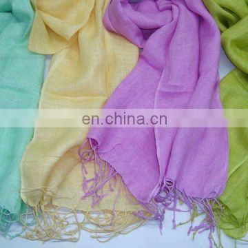 Linen scarfs for summers in solid colors