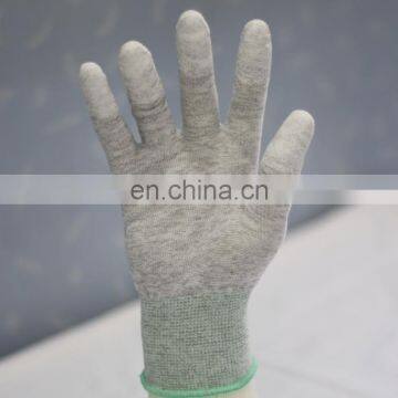 High quality Industrial Nylon Fingertip PU Coating ESD Gloves C0504