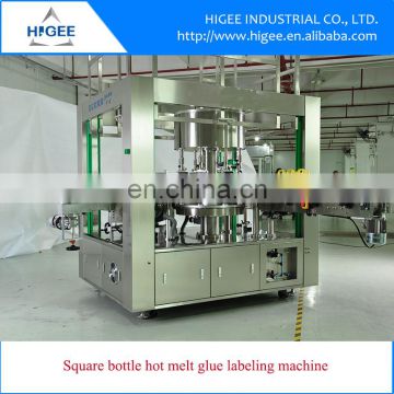 Hot Melt Glue Labeling Machine for Square Bottle, OPP labeling machine, High speed rotary labeling