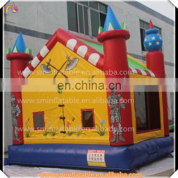 Promotion inflatable castle, inflatable skeleton soldier jumper house, bouncy castle