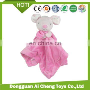 Custom high quality plush baby comforter blanket toys