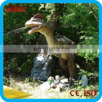 Spitting dinosaur water playground equipment